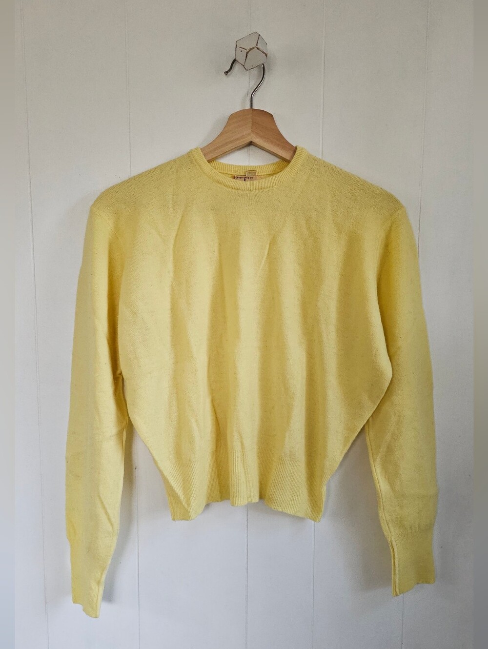 VINTAGE Butter Yellow Crewneck Sweater